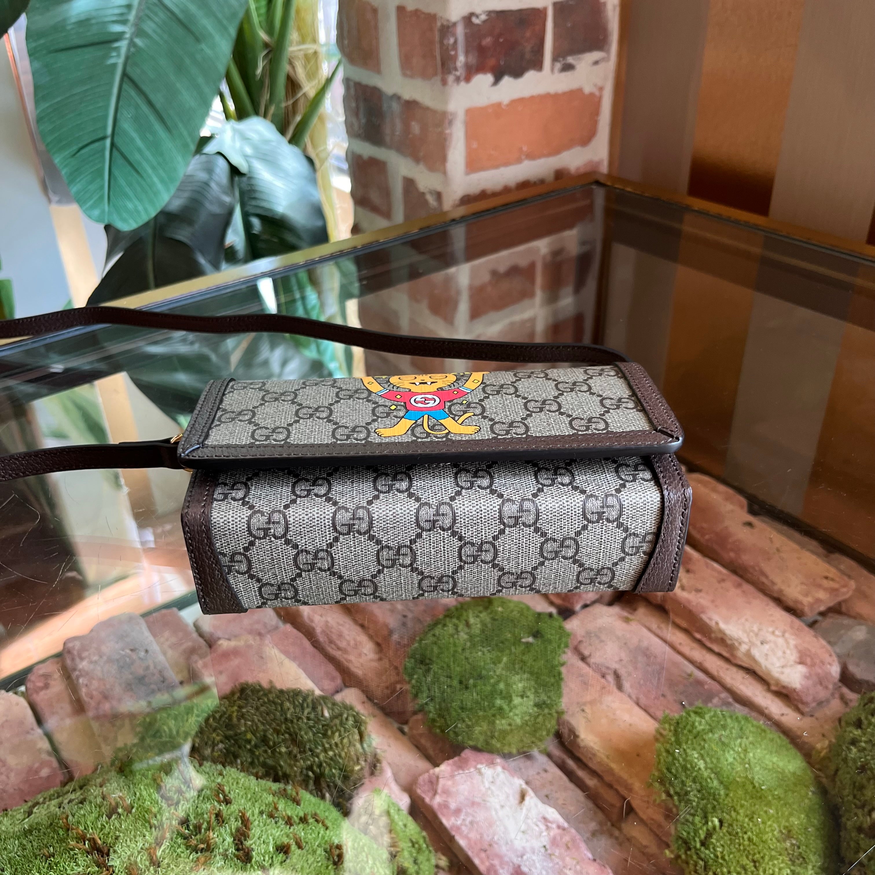 GUCCI x Pablo Delcielo GG Supreme Monogram Canvas Crossbody Bag
