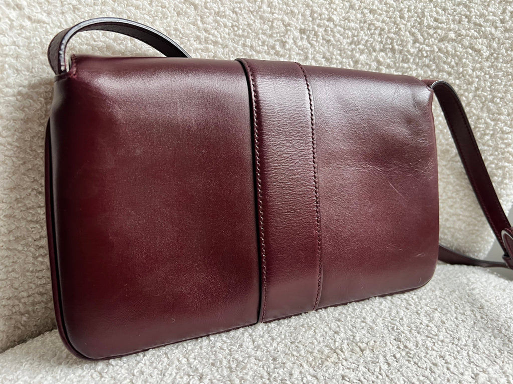 Gucci Burgundy Small Arli Shoulder Bag