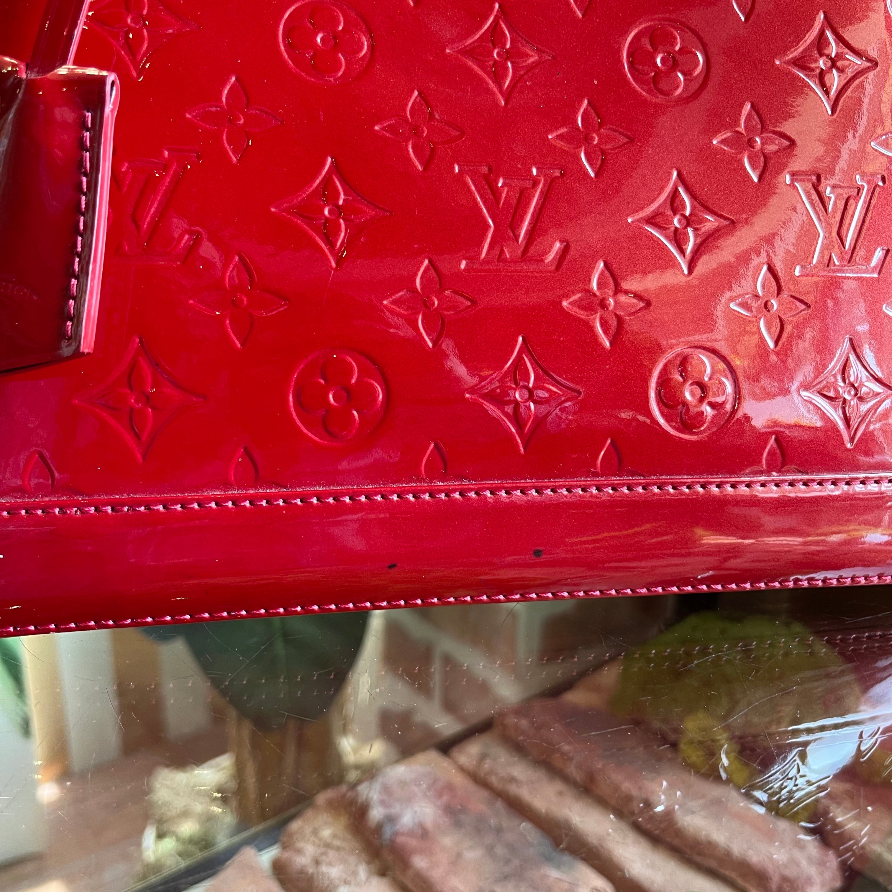 LOUIS VUITTON Alma PM Indian Rose Monogram Vernis Leather Handbag