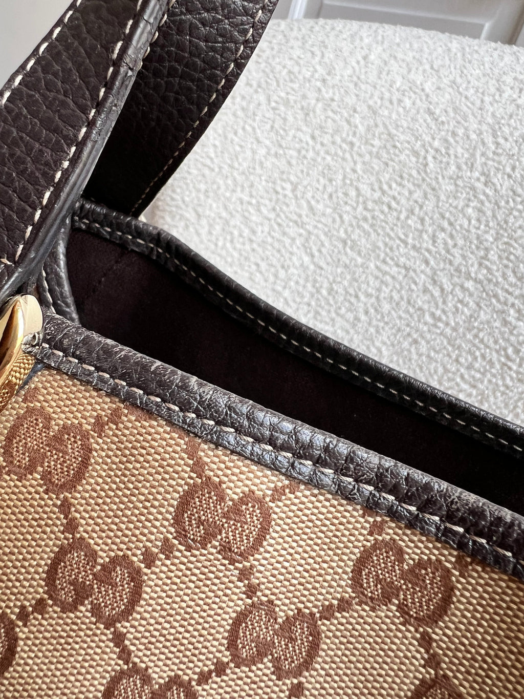 Gucci GG Coated Canvas Abbey Hobo