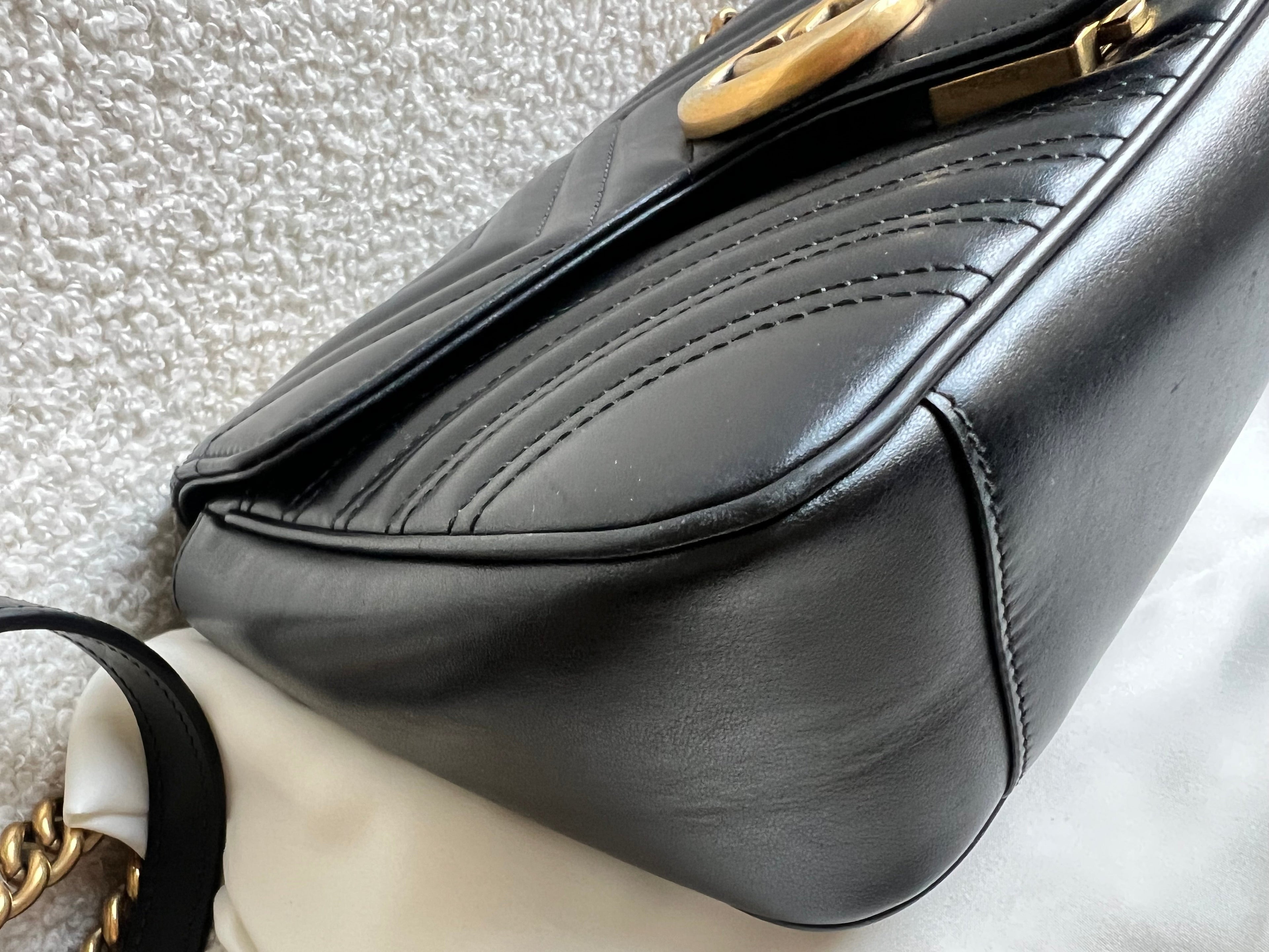 Gucci GG Black Marmont Small Shoulder Bag (RRP £2070)