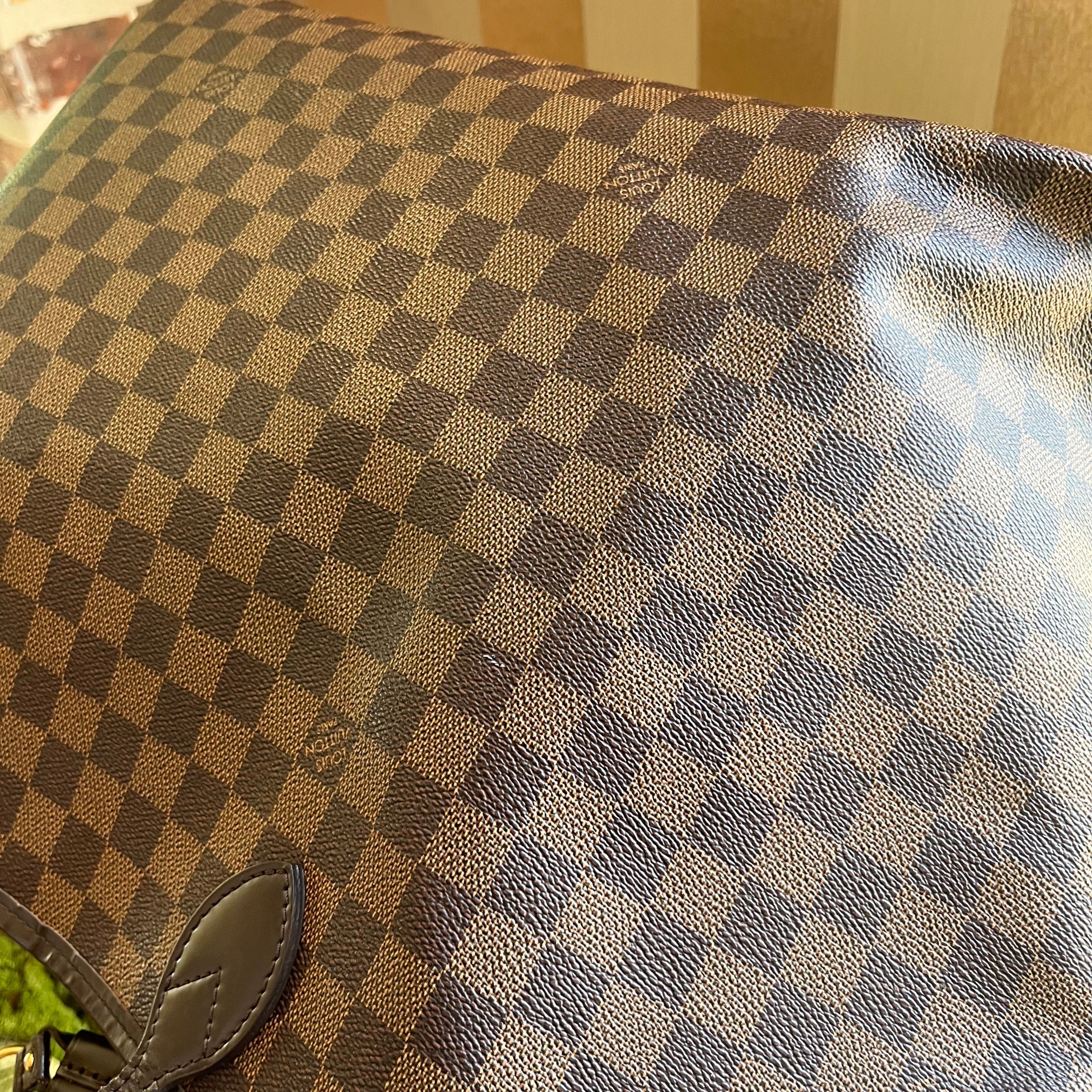 LOUIS VUITTON Neverfull GM Damier Ebene Canvas Tote Bag