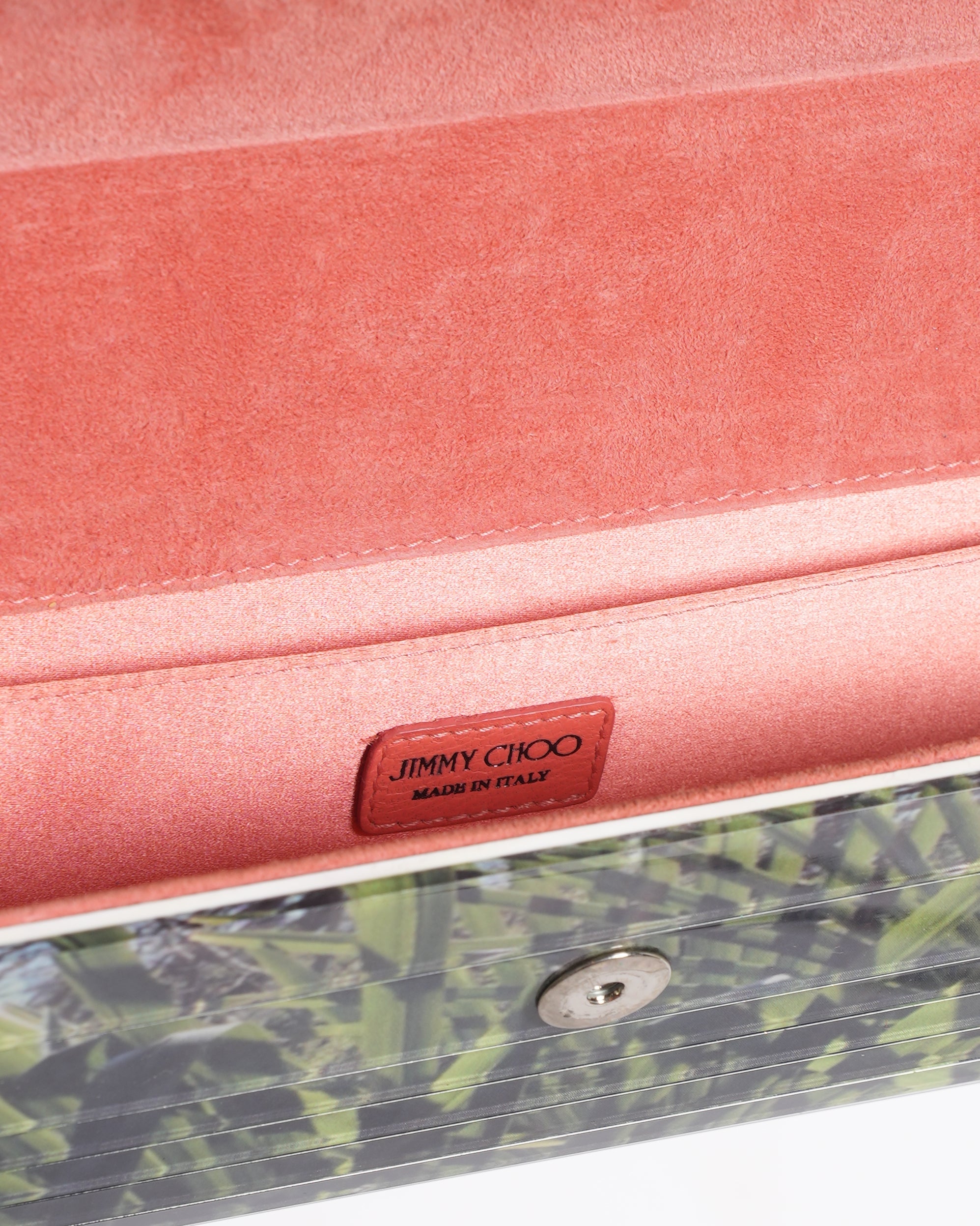 Jimmy Choo Plant Clutch Bag