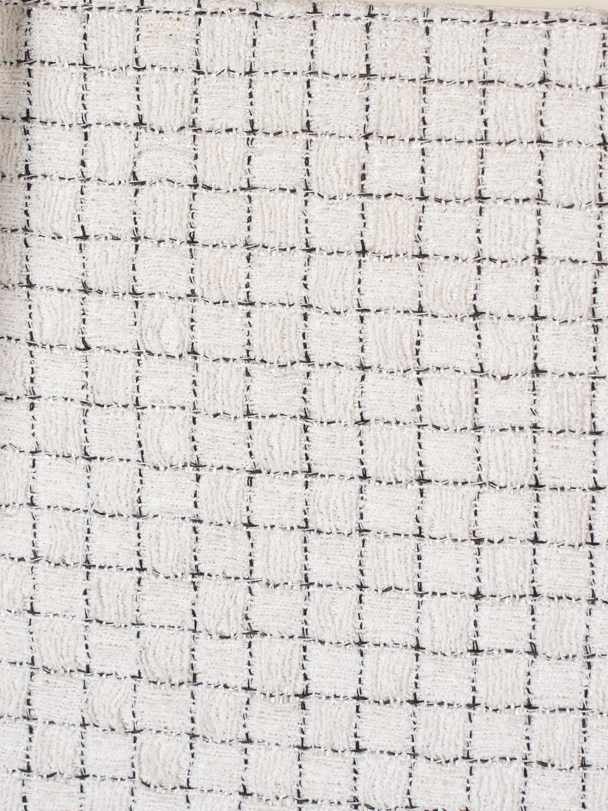 Chanel Tweed Resin Small Square Zipped Shopping Bag