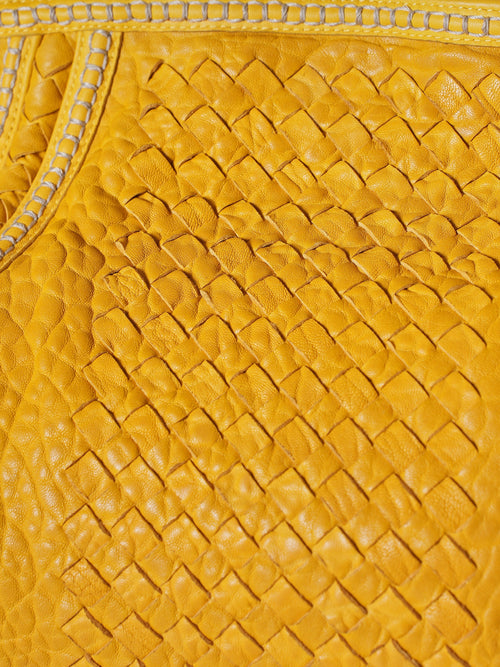 Bottega Veneta Intrecciato Yellow Bag