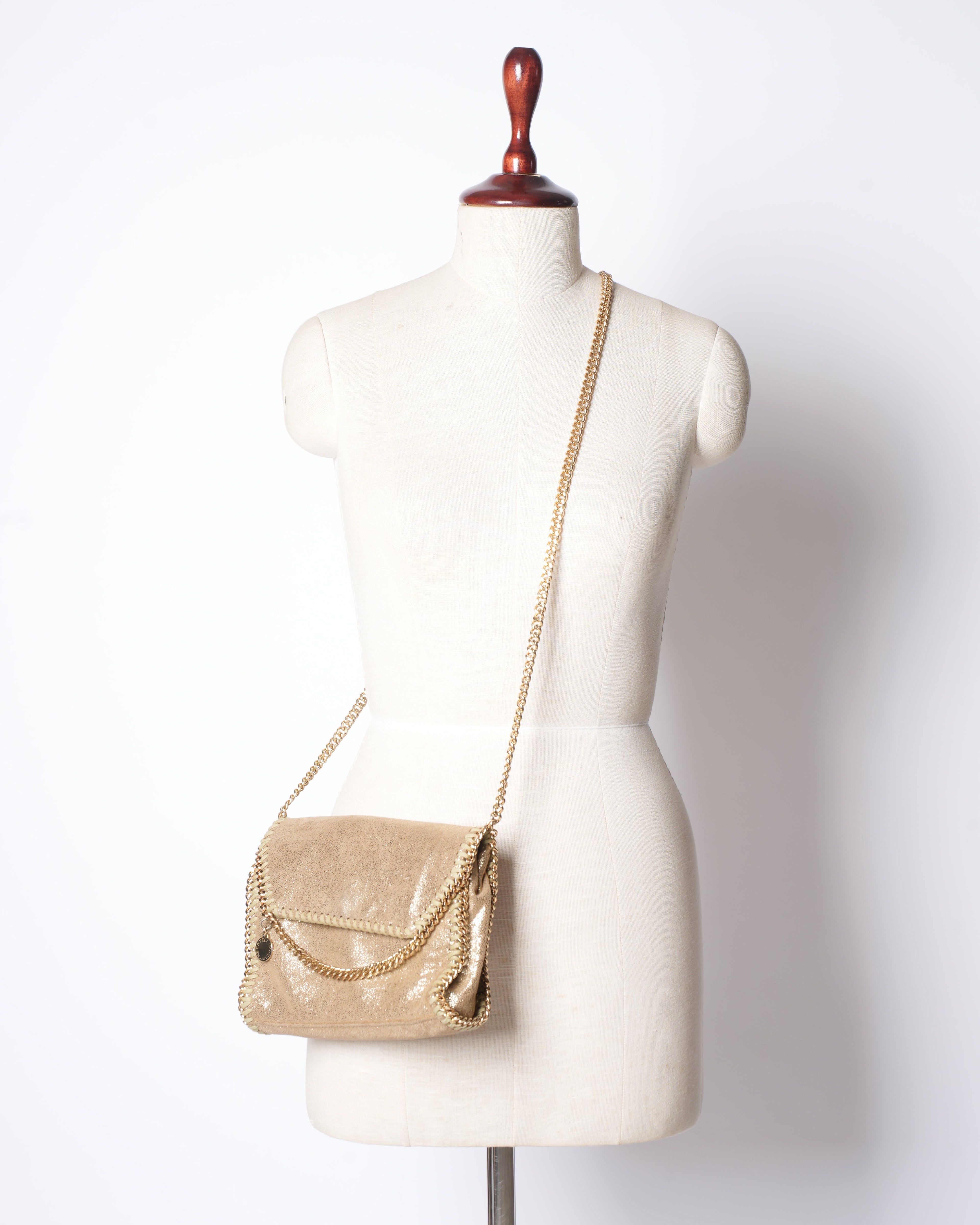 Stella McCartney Falabella Bag In Gold Tone