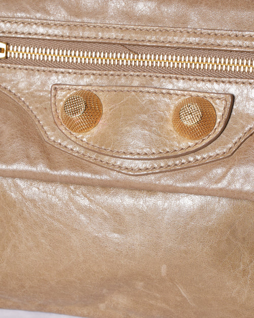 Balenciaga Beige Envelop Clutch