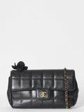Chanel Camellia Lambskin Coco Bar Flap Bag