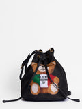 New Moschino Couture Nylon Bucket Teddy Bag