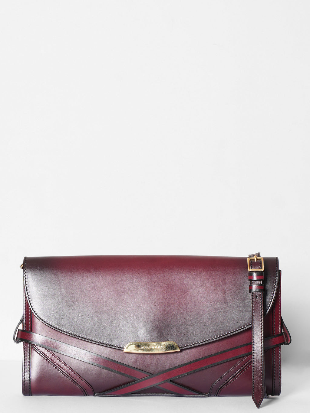 Burberry Large Maroon Crossbody Bag