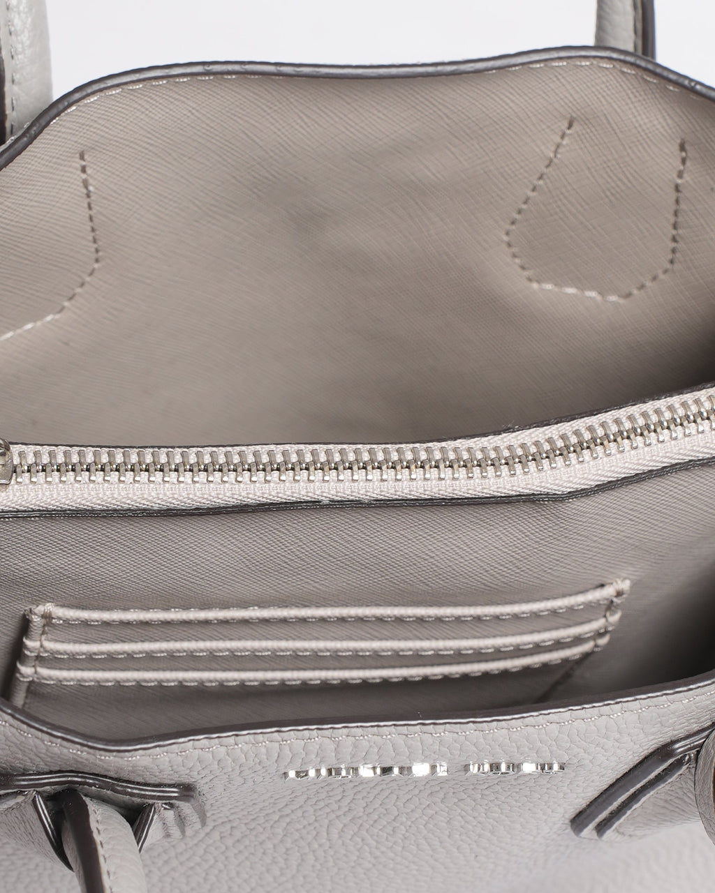 MK Grey Top Handle With Crossbody Bag