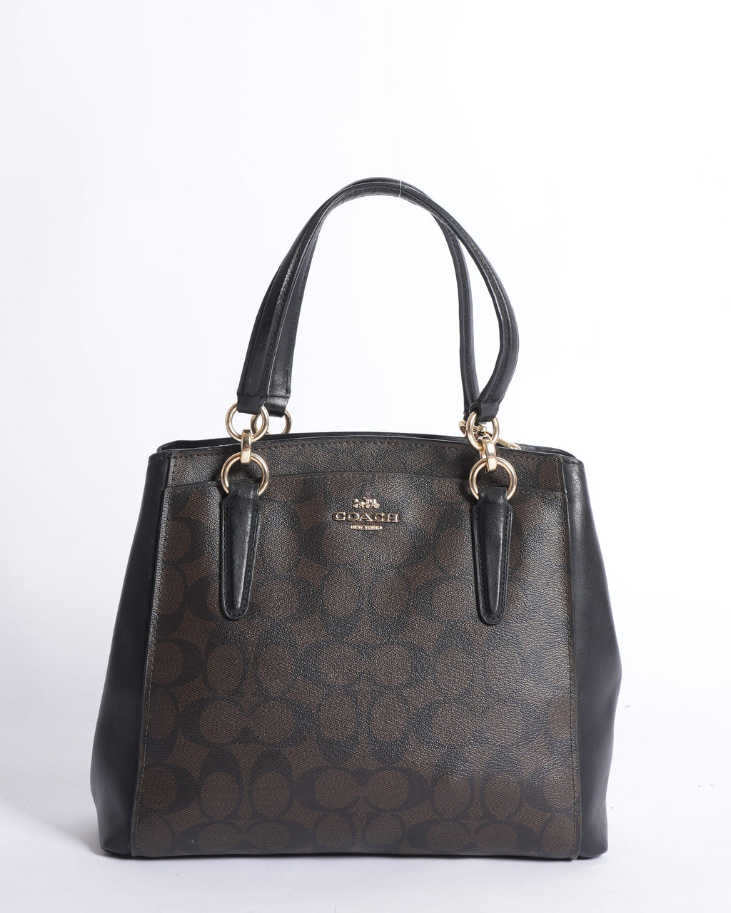 Coach Monogram Top Handle Bag WIth Crossbody Strap