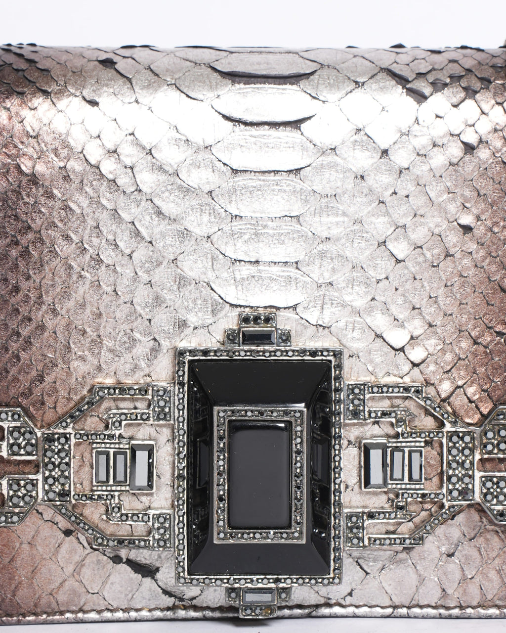 Judith Leiber Snakeskin Clutch Bag
