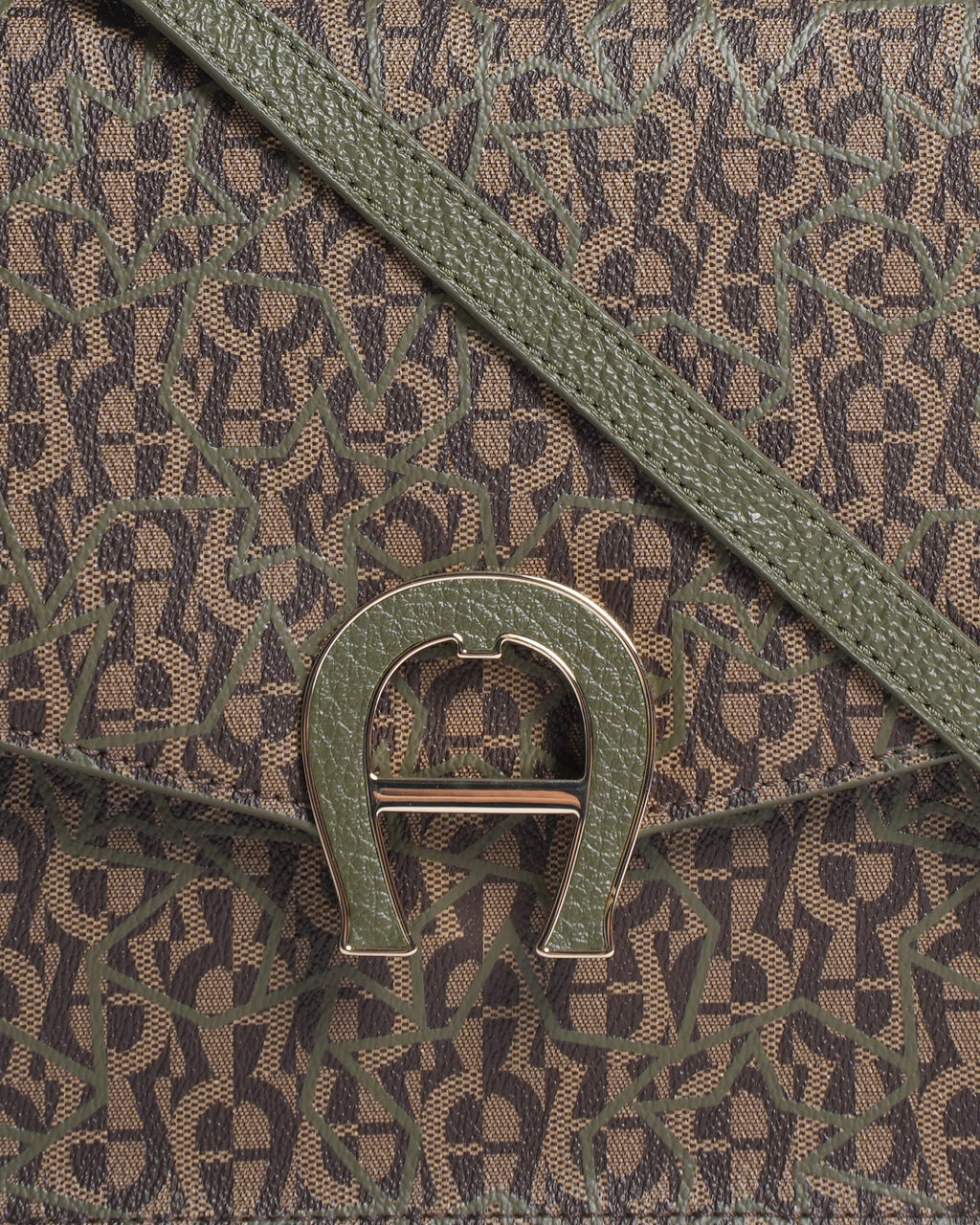 Aigner Monogram Crossbody Bag
