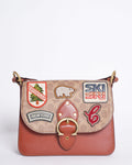 Coach Beat Shoulder Bag in Signature Canvas with Souvenir Patches