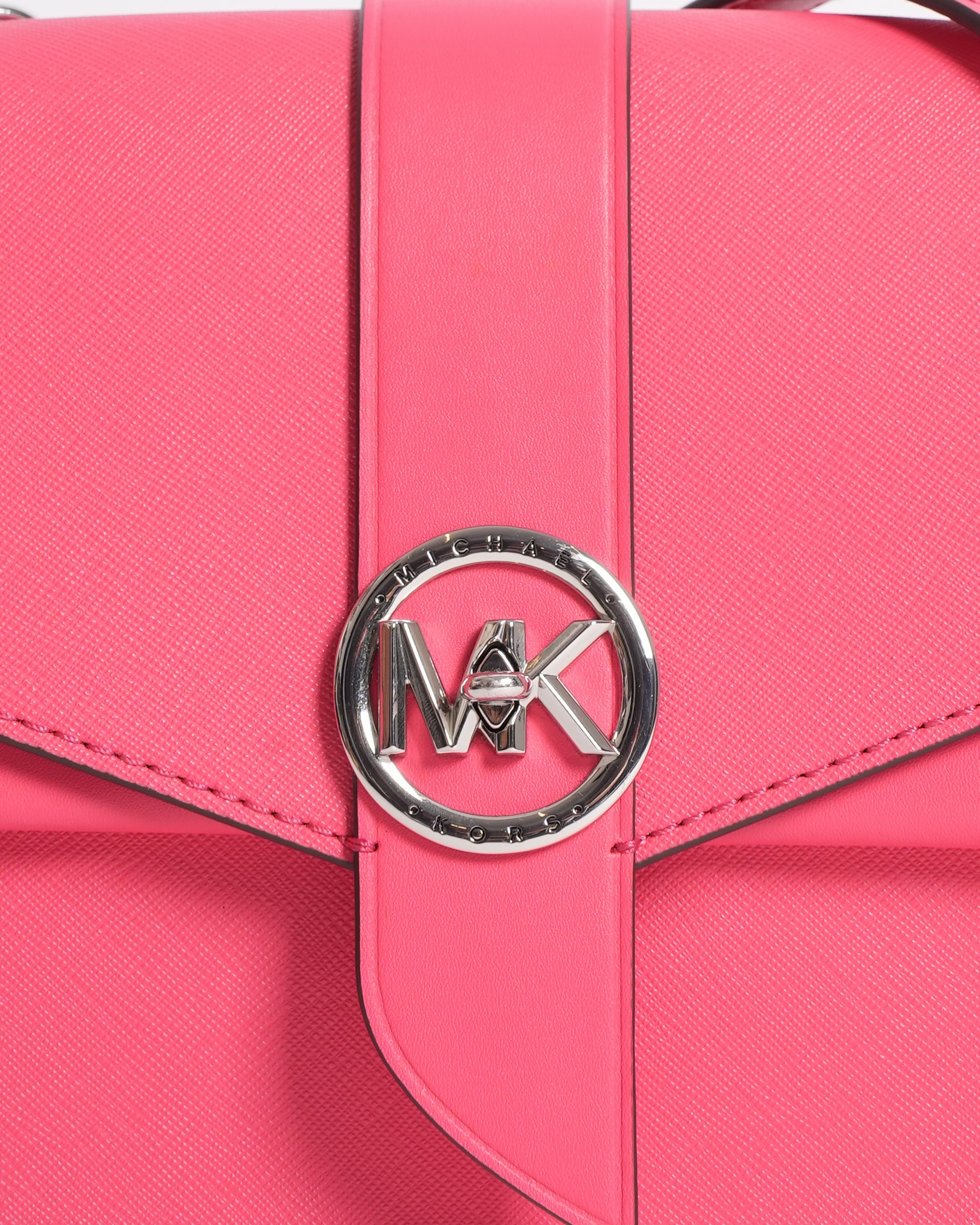 New Michael Kors Flap Crossbody In Hot Pink