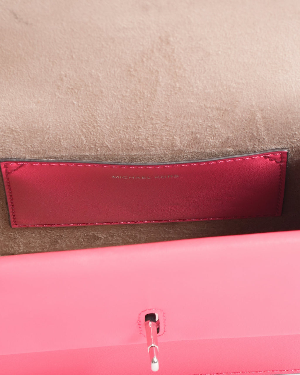 New Michael Kors Flap Crossbody In Hot Pink