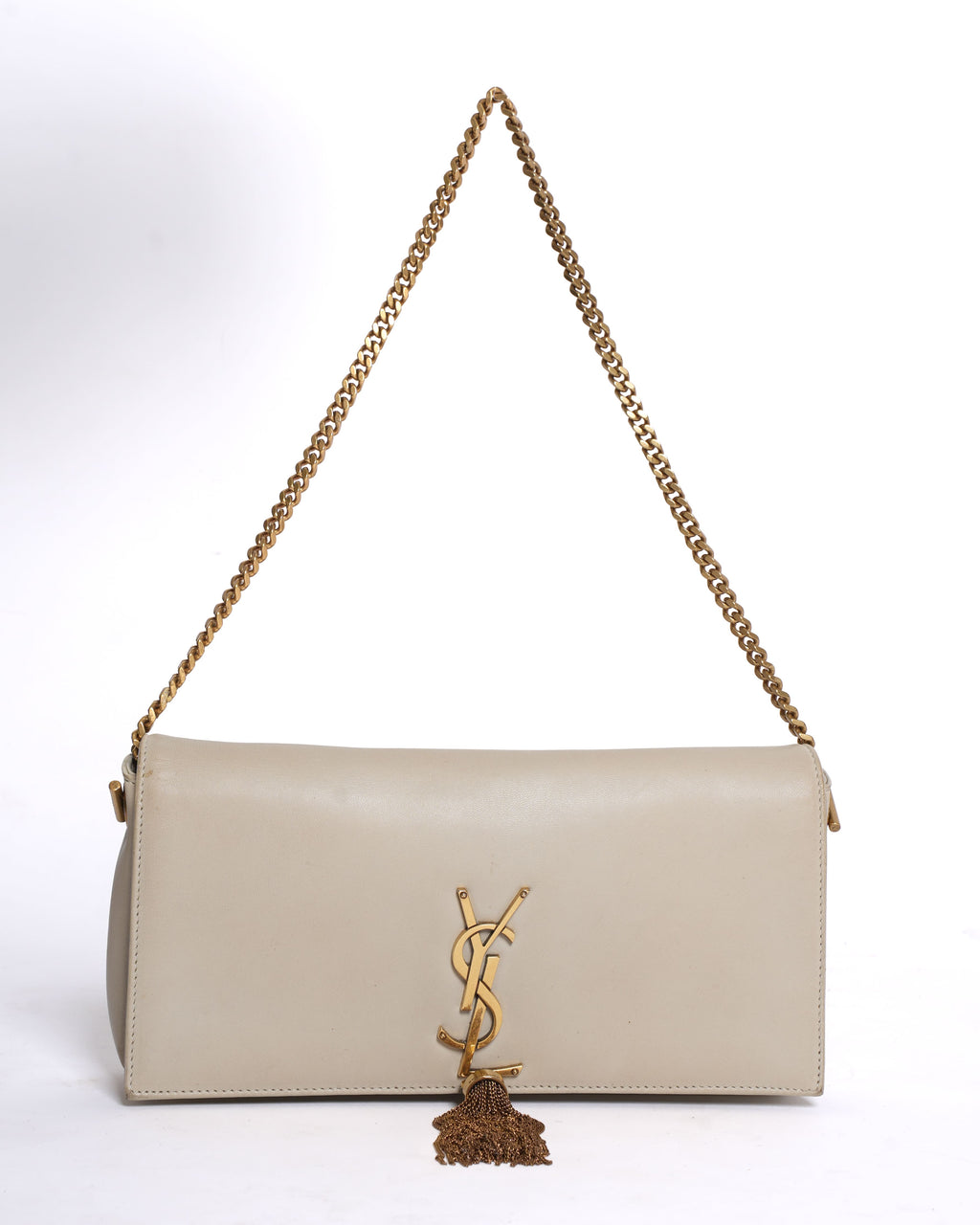 Saint Laurent Kate Crossbody in White