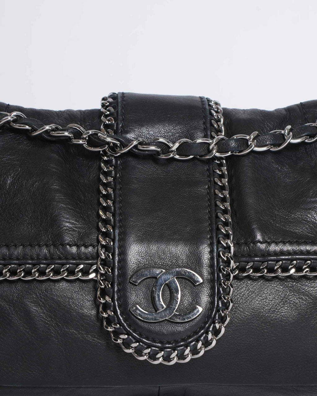 Chanel Black Lambskin Madison Chain Me Flap Bag