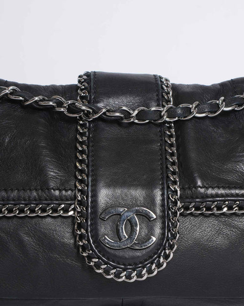 Chanel Black Lambskin Madison Chain Me Flap Bag