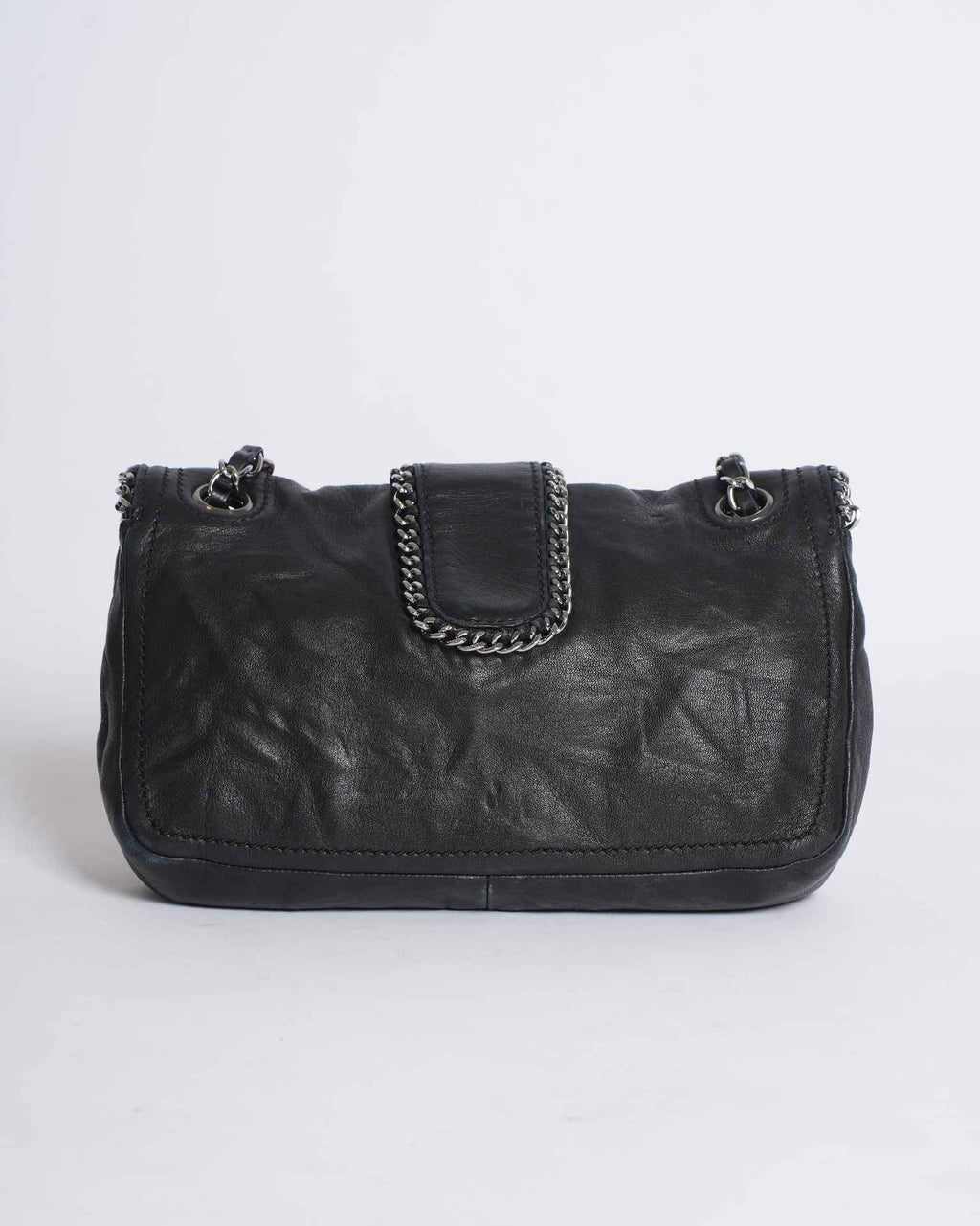 Chanel Black Lambskin Madison Chain Me Flap Bag