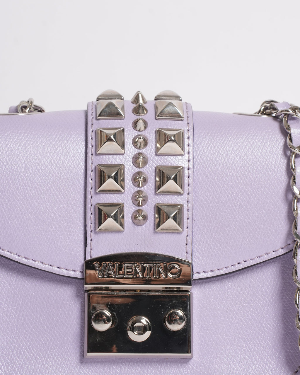 Valentino By Mario Valentino Paulette Studded Leather Crossbody Bag In Lilac