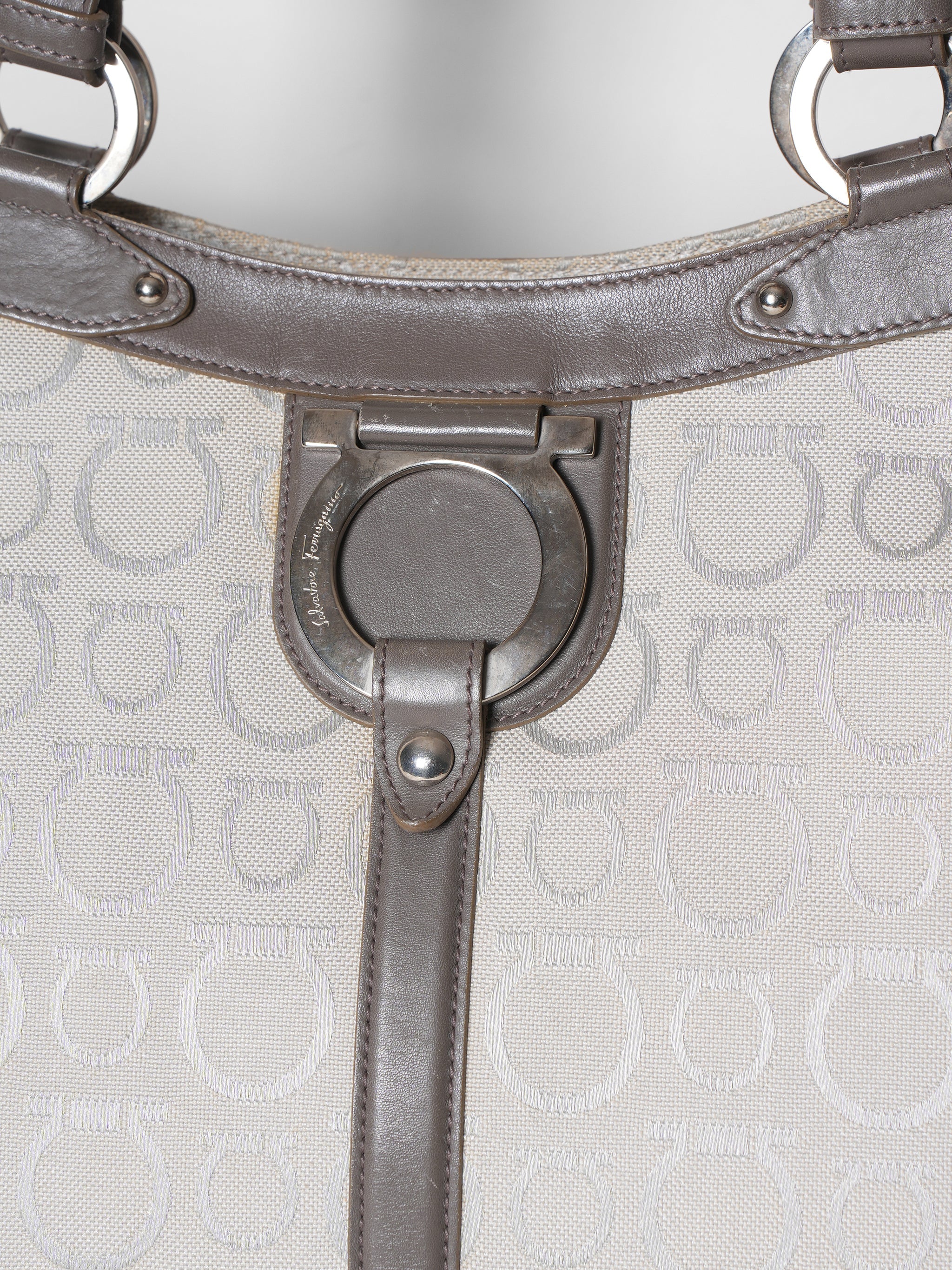 Salvatore Ferragamo Bag Canvas Tote Bag