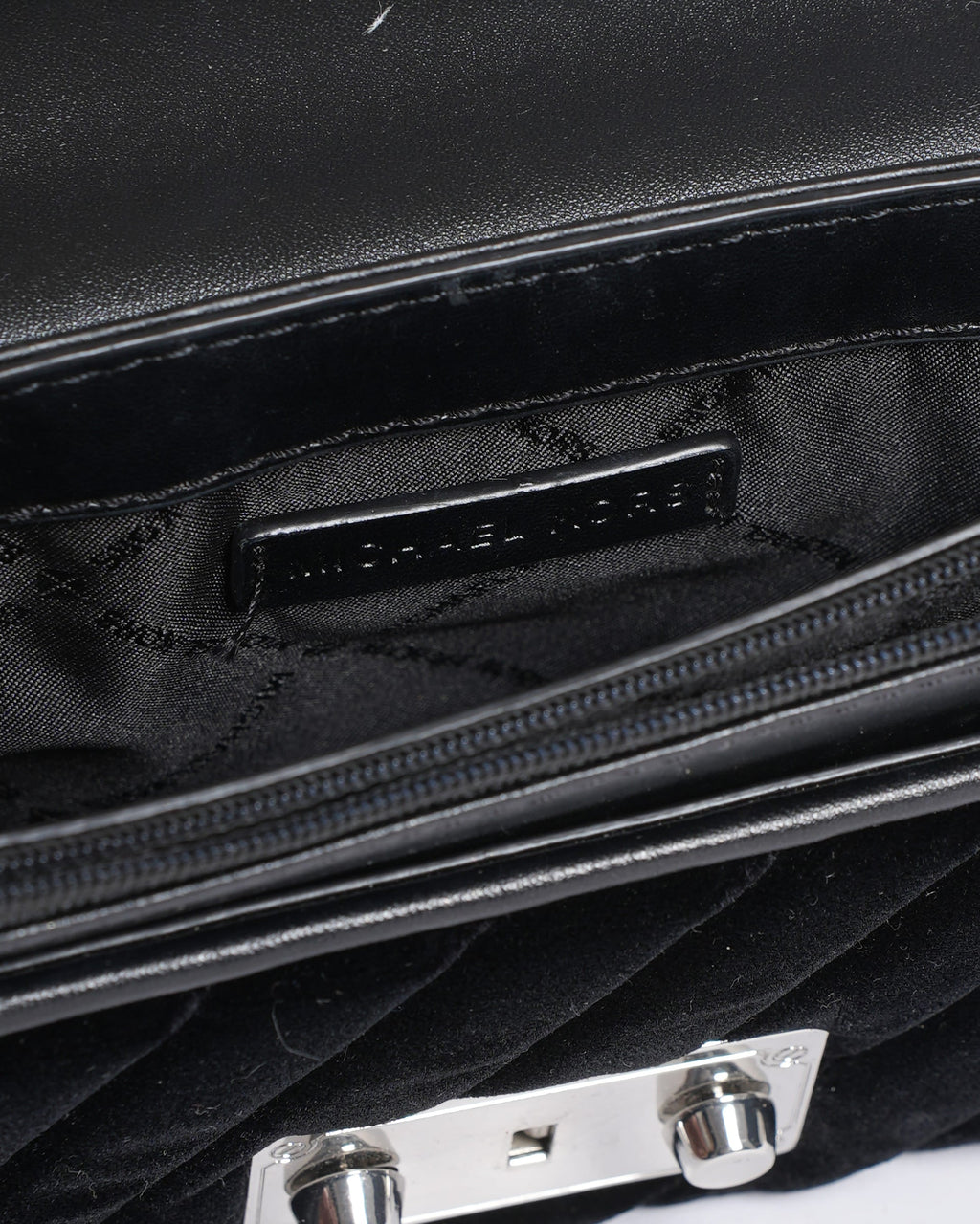 Michael Kors Velvet Crossbody Bag in Black