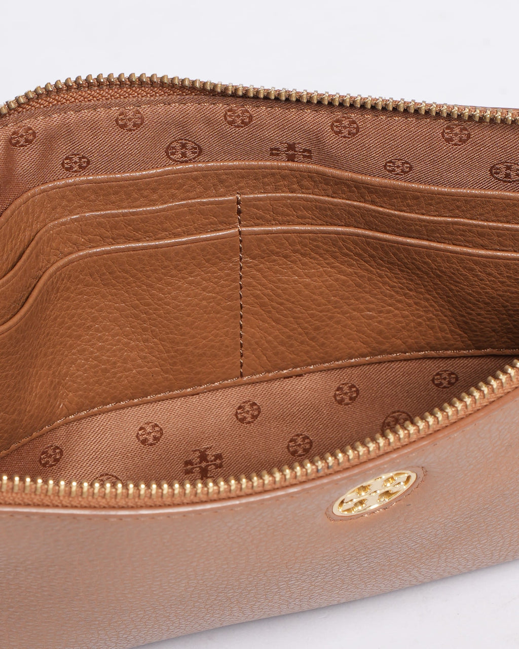 Tory Burch Pebbled Leather Robinson Crossbody In Tan