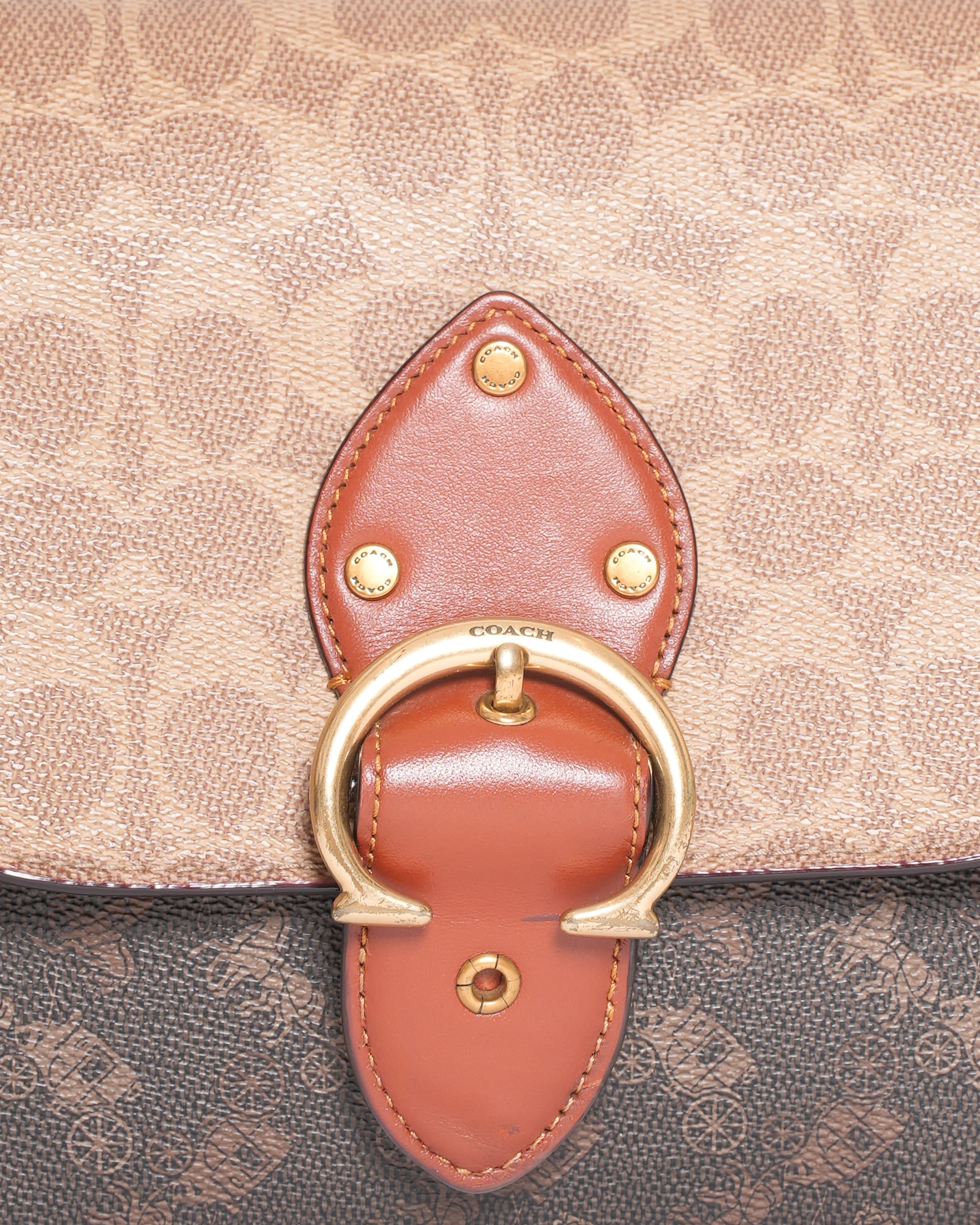 Coach Beat Crossbody Bag in Signature Canvas with Horse & Carriage Monogram