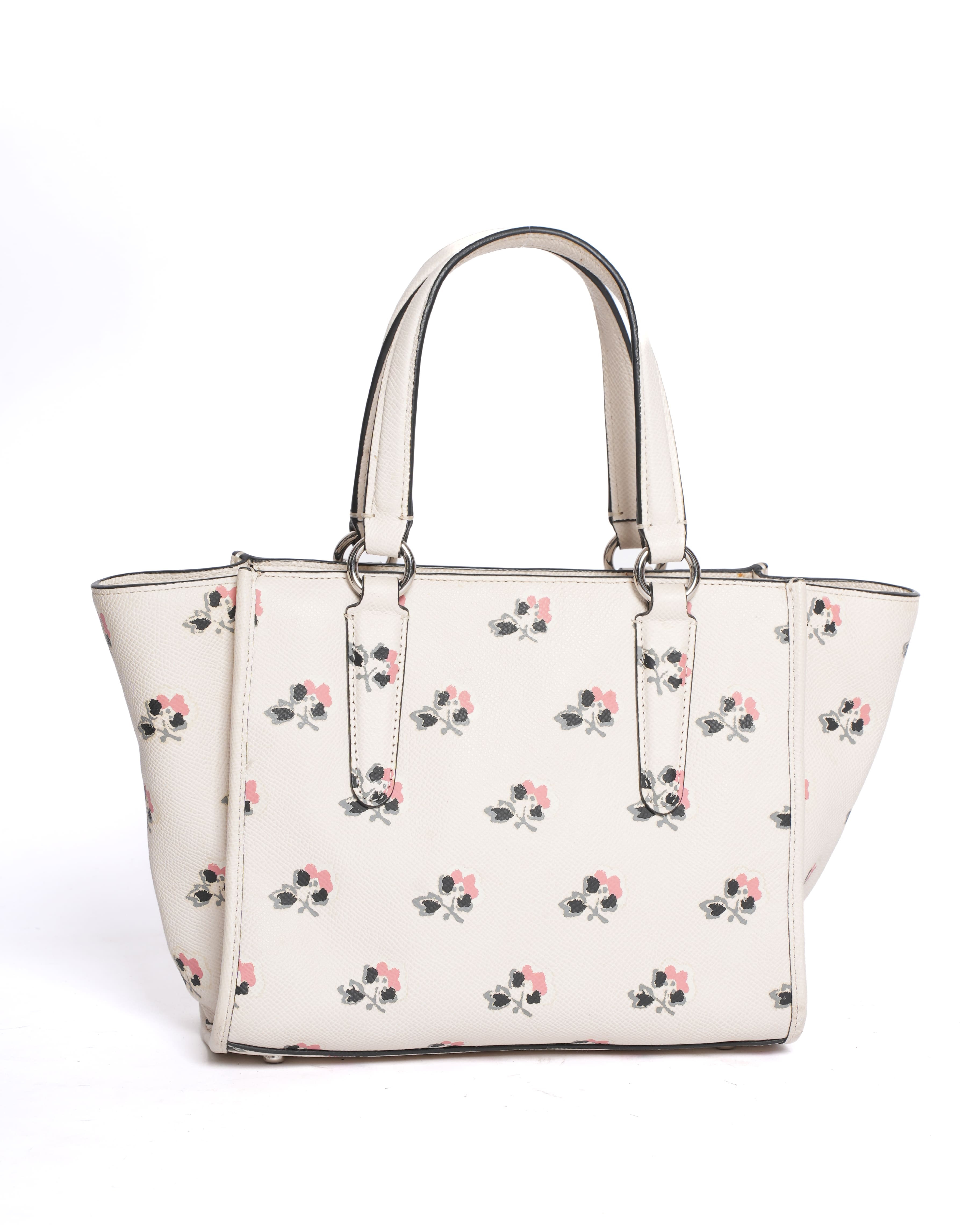 Coach Floral Printed Top Handle Bag