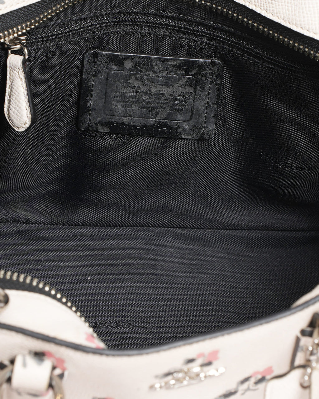Coach Floral Printed Top Handle Bag