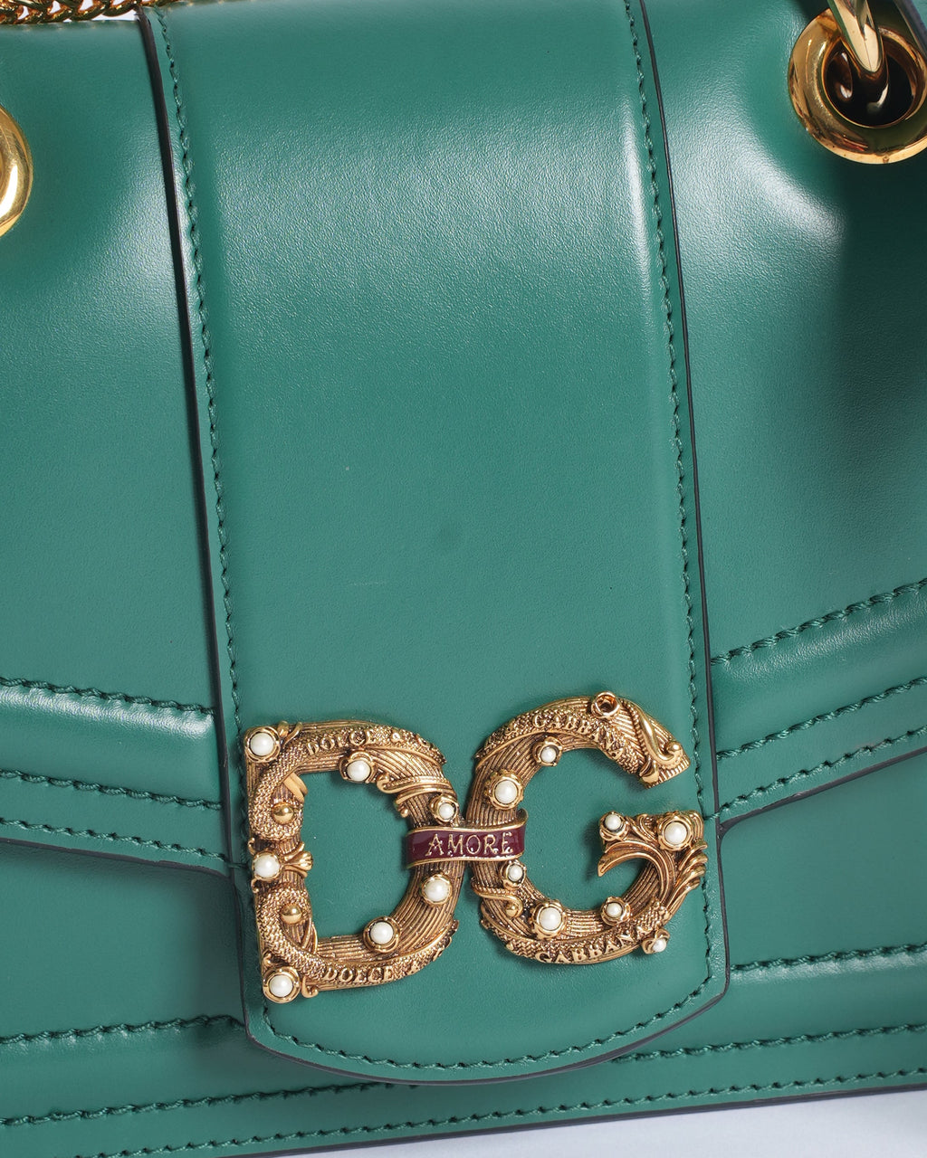 New Dolce & Gabbana Small Amore Calfskin Bag