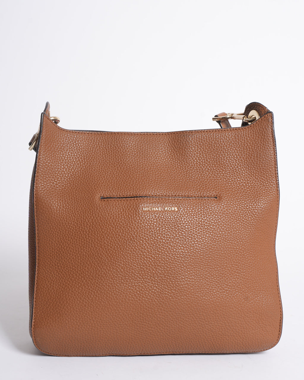 MK Sullivan Pebbeled Crossbody Bag In Brown