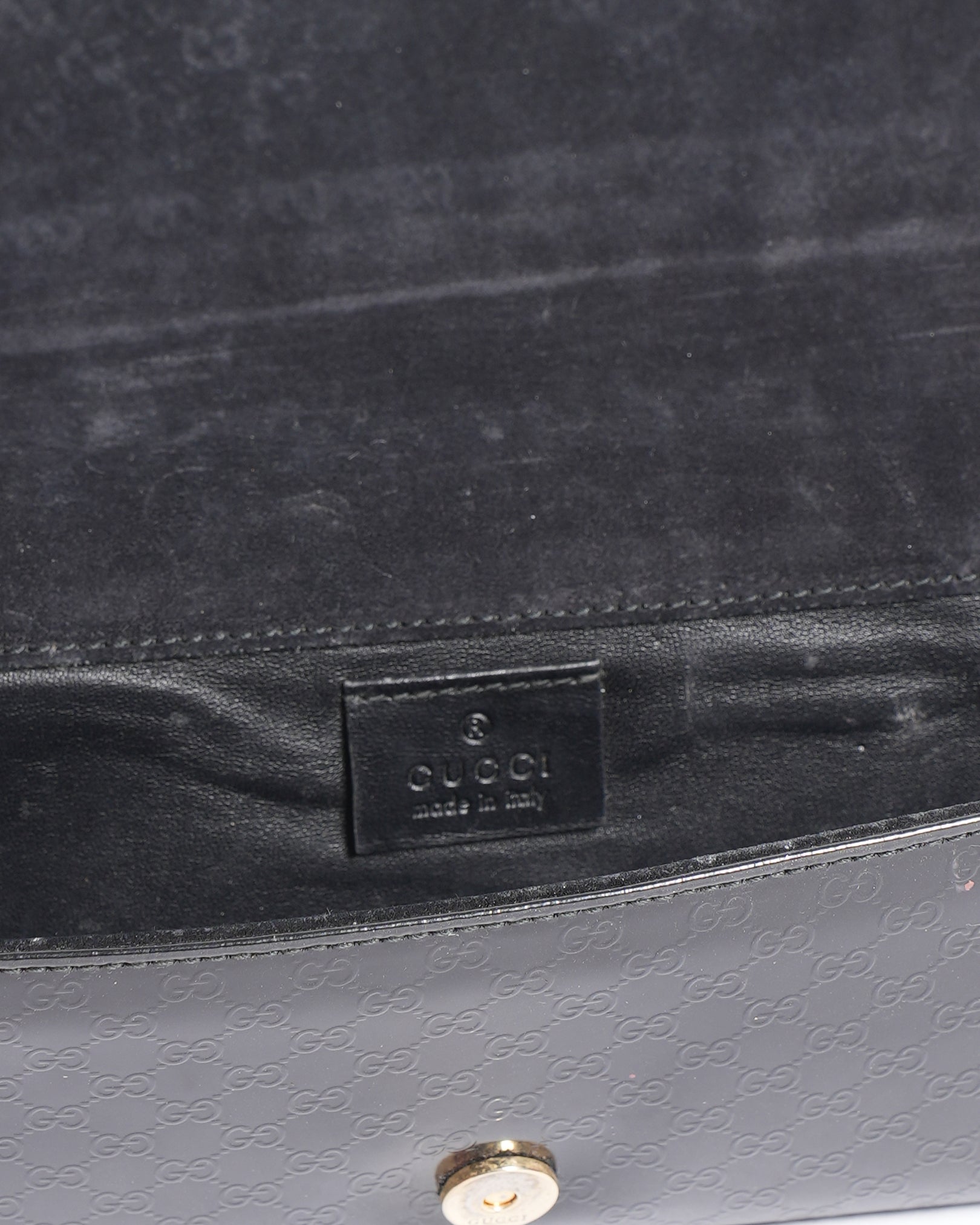 Gucci Patent Guccisimmo Broadway Bag