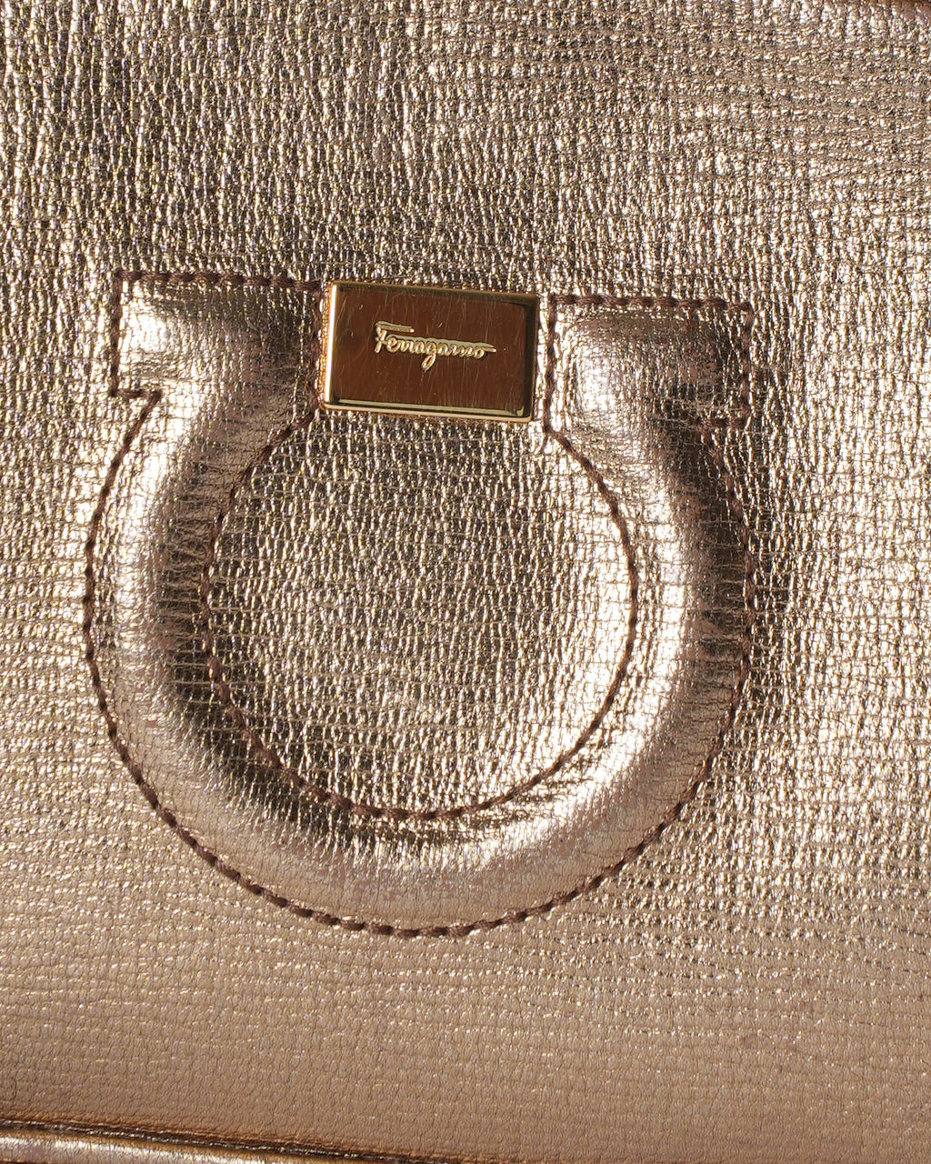 Salvatore Ferragamo City Crossbody In Golden
