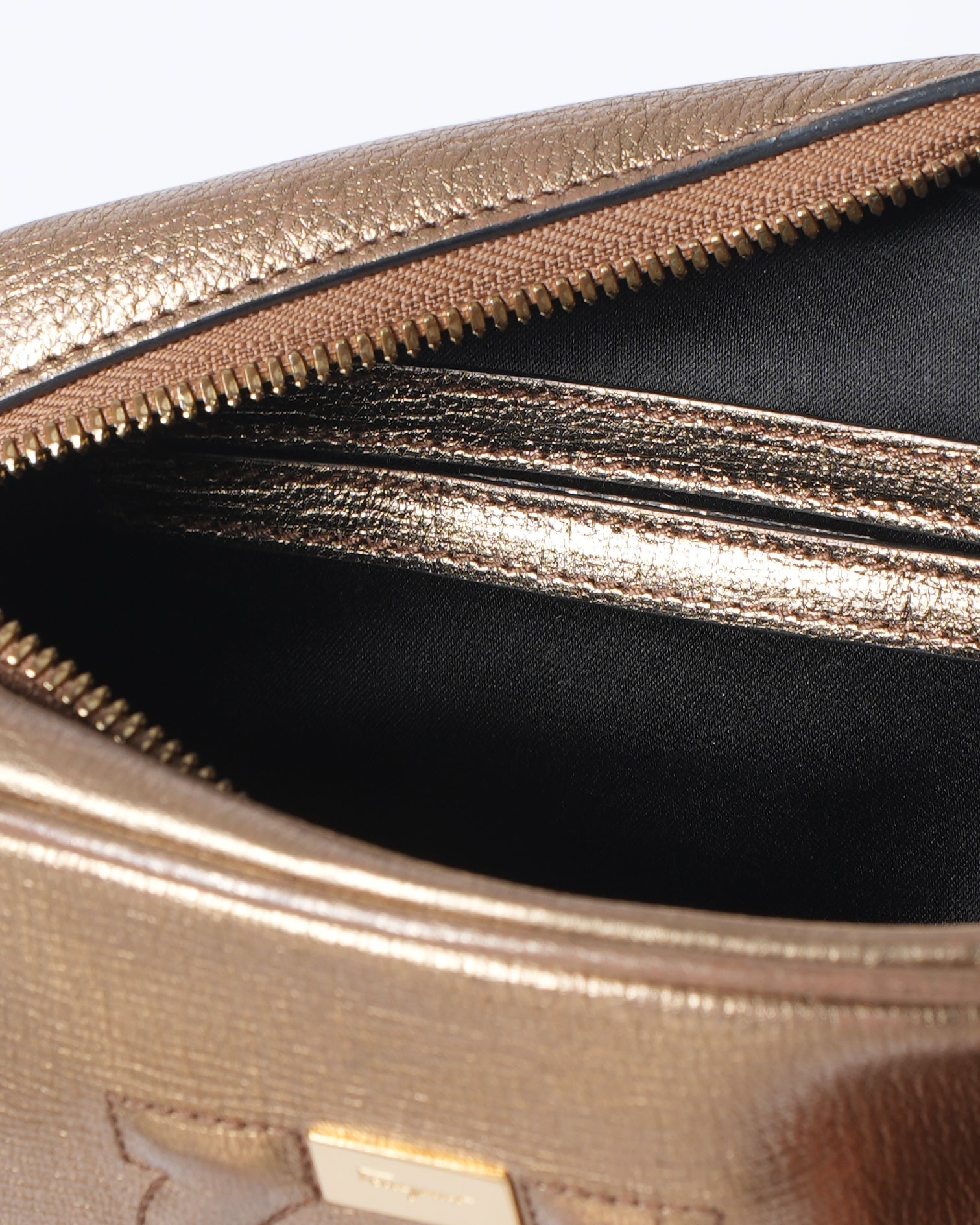 Salvatore Ferragamo City Crossbody In Golden