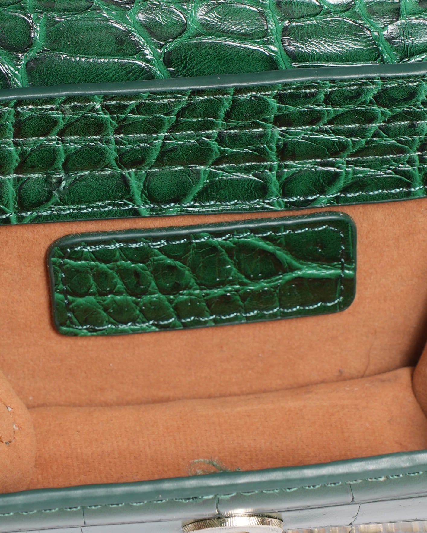 Jacquemus Crocodile Embossed Leather Mini Crossbody Bag