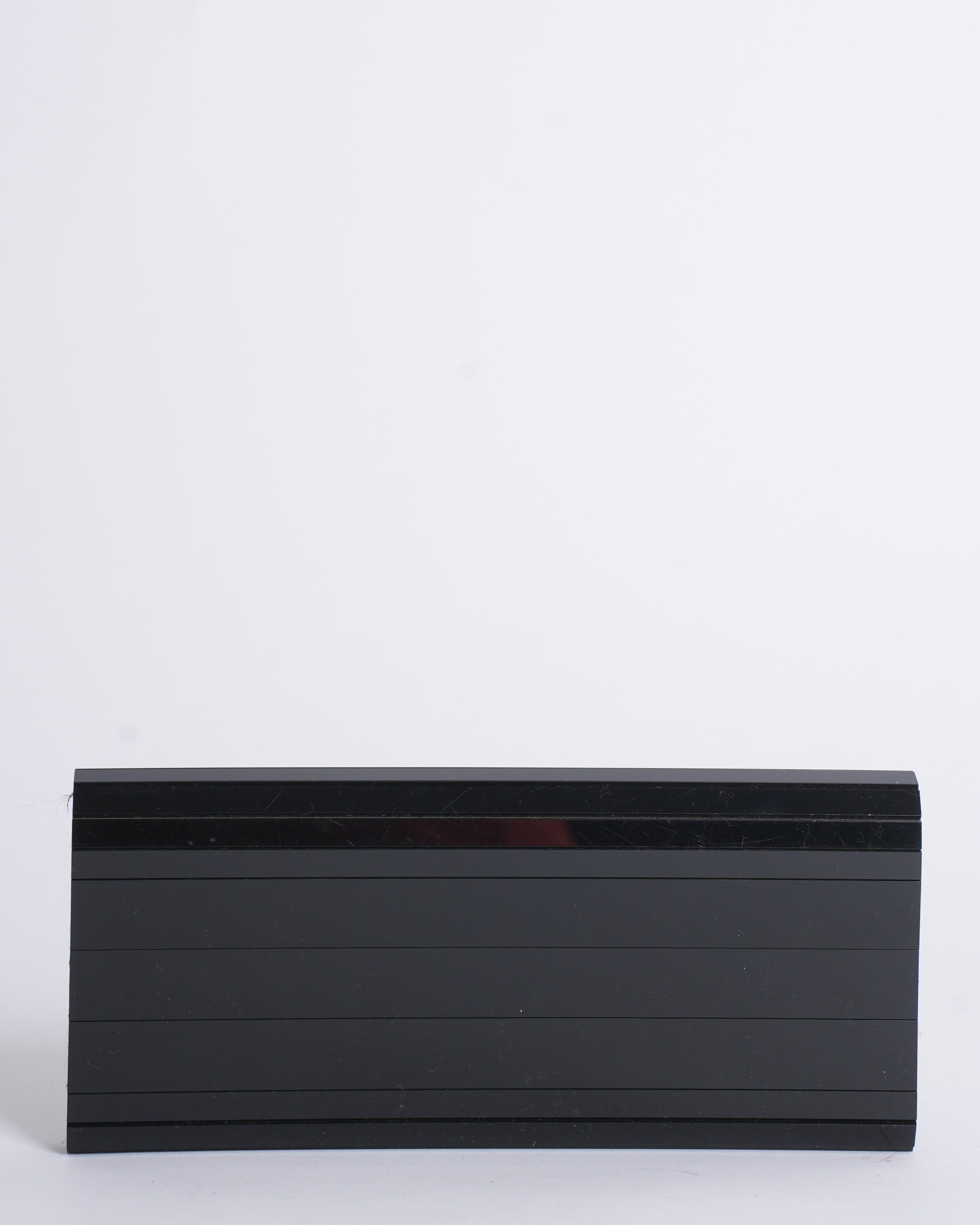 Jimmy Choo Acrylic Clutch In Black