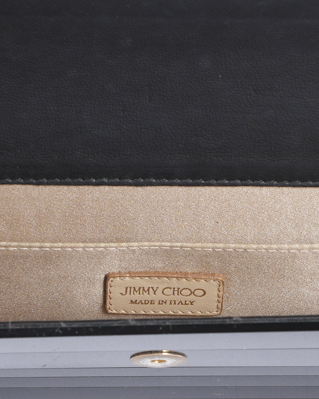 Jimmy Choo Acrylic Clutch In Black