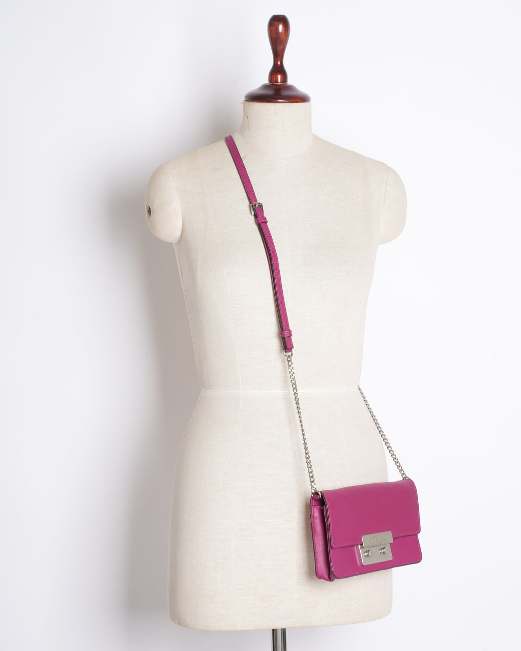 Michael Kors Mini Saffiano Leather Crossbody Bag in Pink