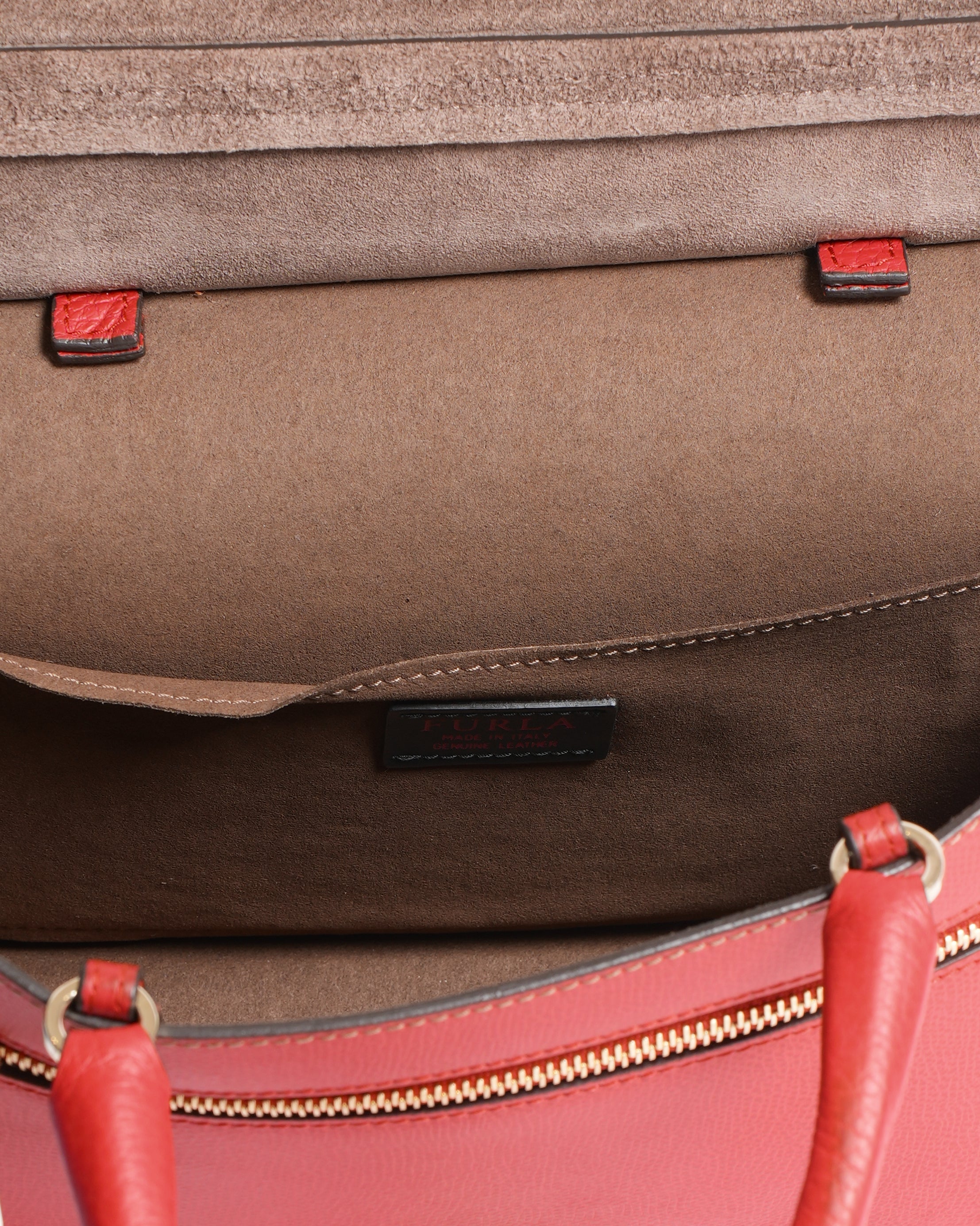 Furla like crossbody bag in cherry Red