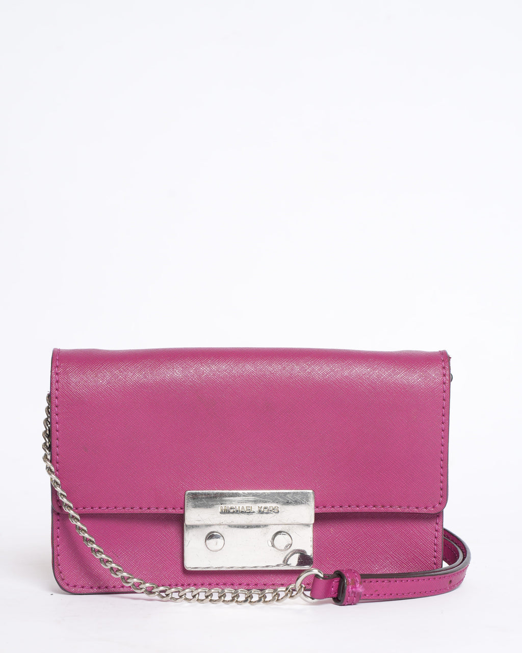 Michael Kors Mini Saffiano Leather Crossbody Bag in Pink