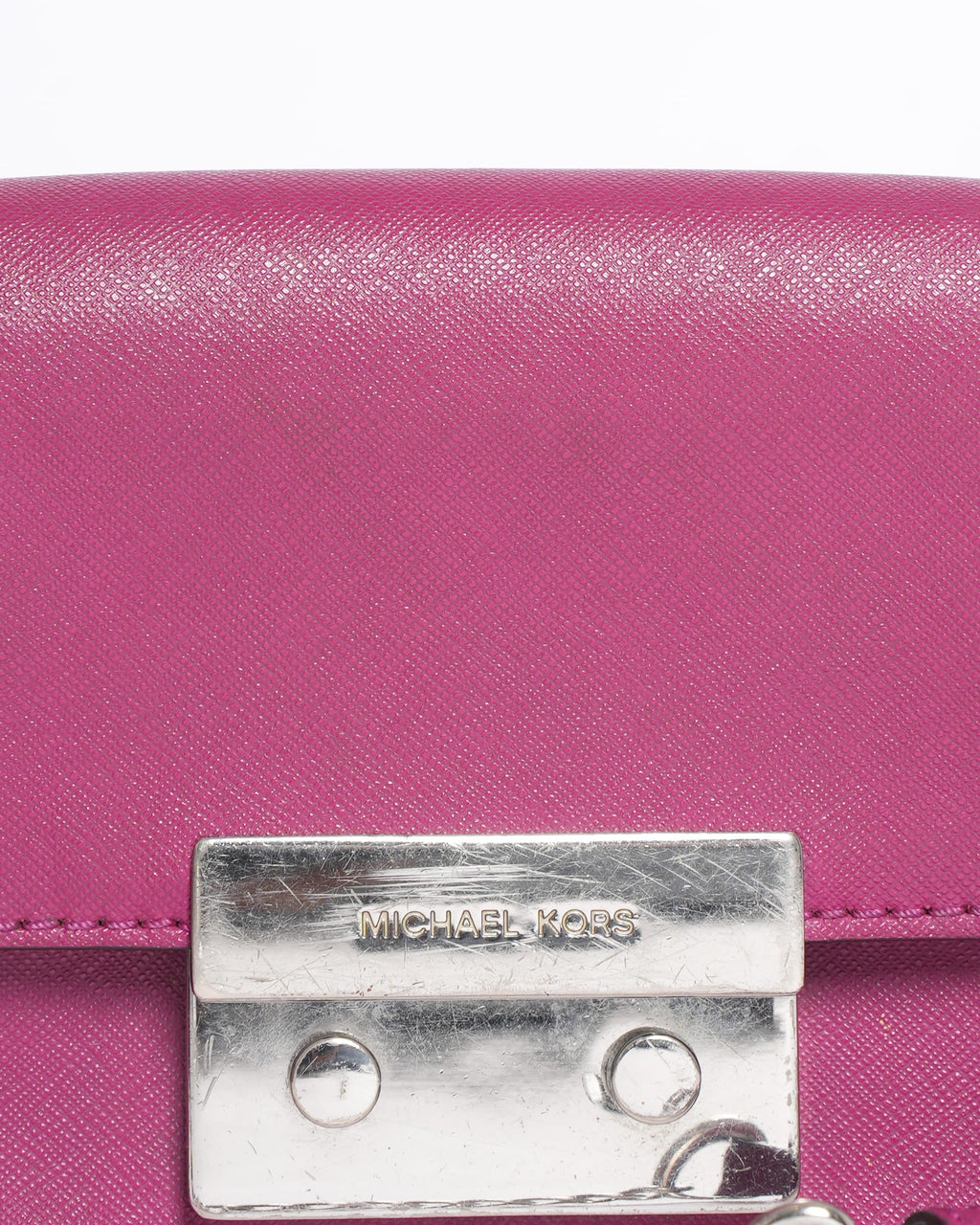 Michael Kors Mini Saffiano Leather Crossbody Bag in Pink