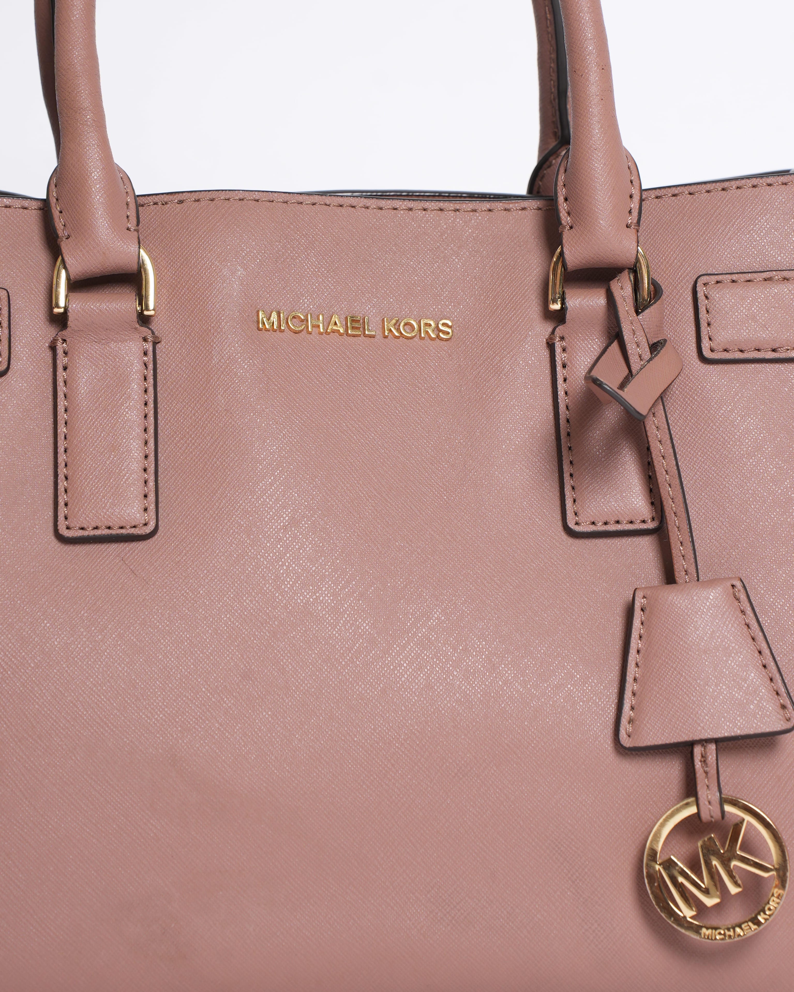 Michael Kors Top Handle with Crossbody Bag in Mauve Pink