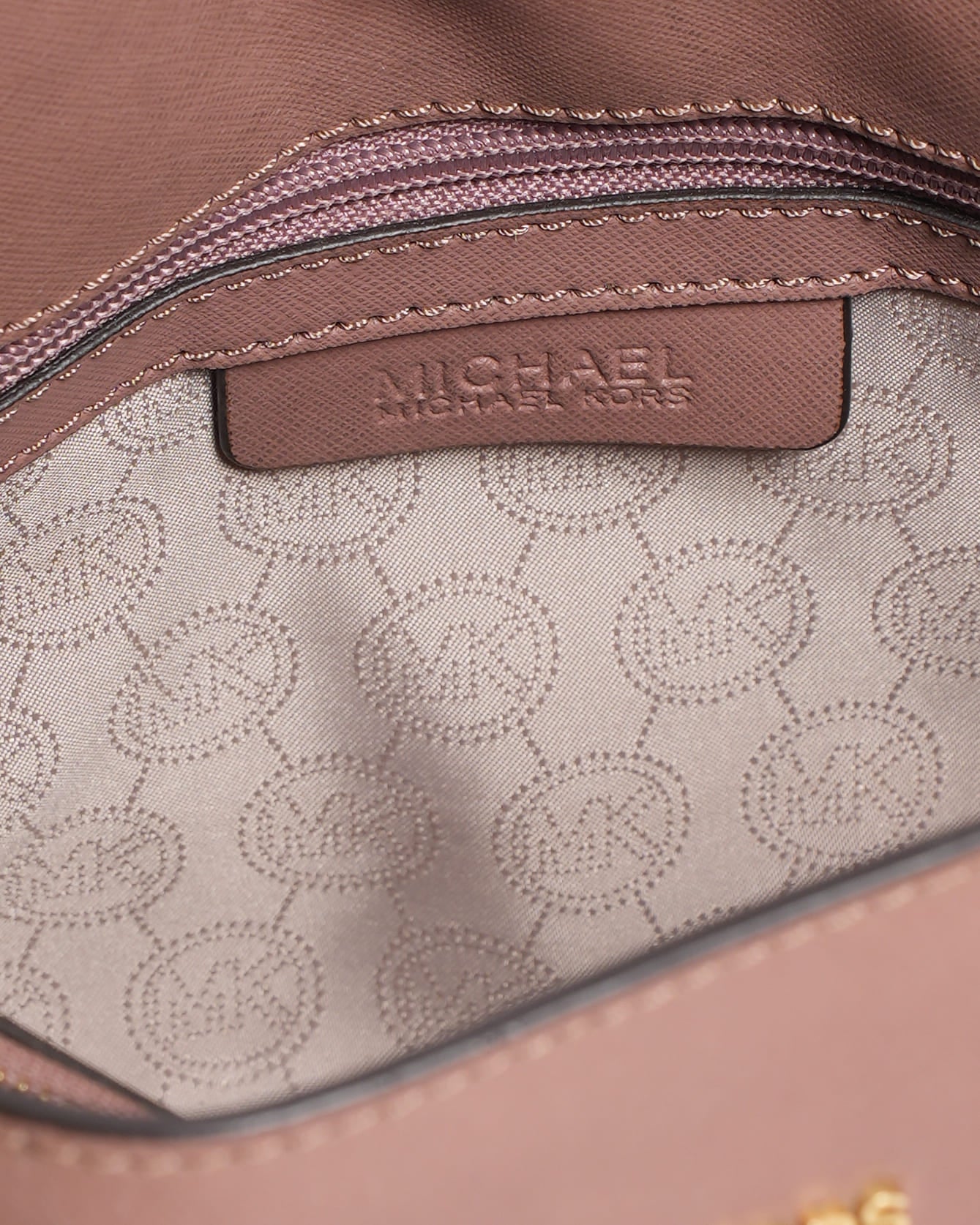 Michael Kors Top Handle with Crossbody Bag in Mauve Pink
