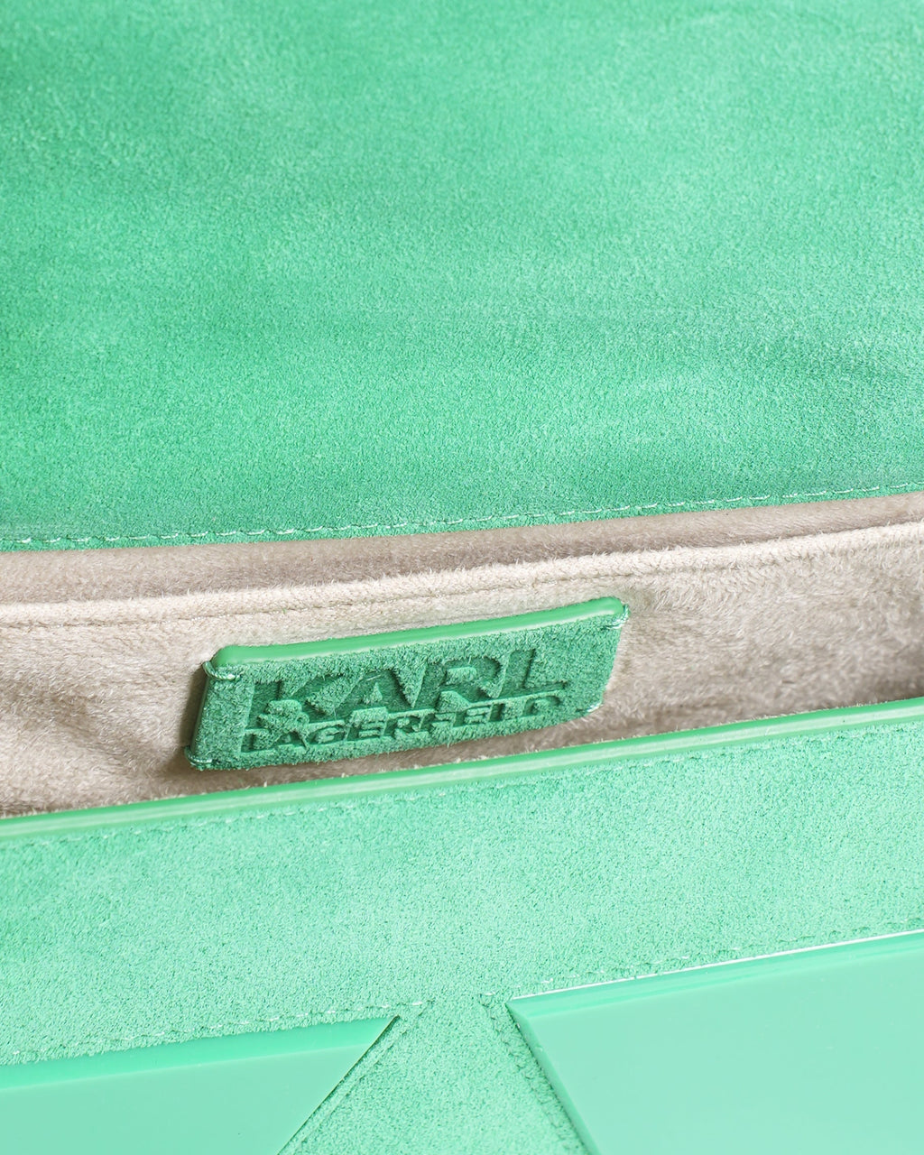 New Karl Lagerfeld Icon K Crossbody In Suede