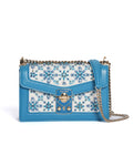 New Miu Miu Pixel-Embroidered Bag in Blue