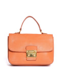 Miu Miu Orange Leather Madras Bag