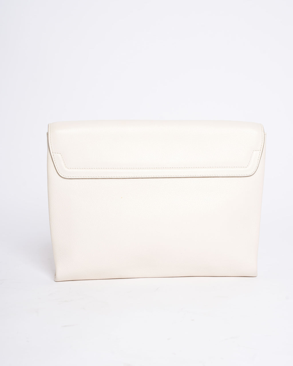 Tom Ford Off-White Zipper Hand Clutch Bag